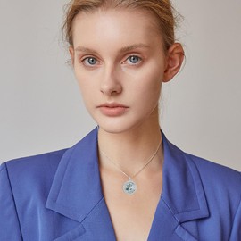 TOUPOP Mothers Day Gifts for Mom Mother and Daughter Son Necklace Sterling Silver Family Tree of Life Moss Agate Pendant Necklace Birthday Jewelry Gifts for Women Grandma