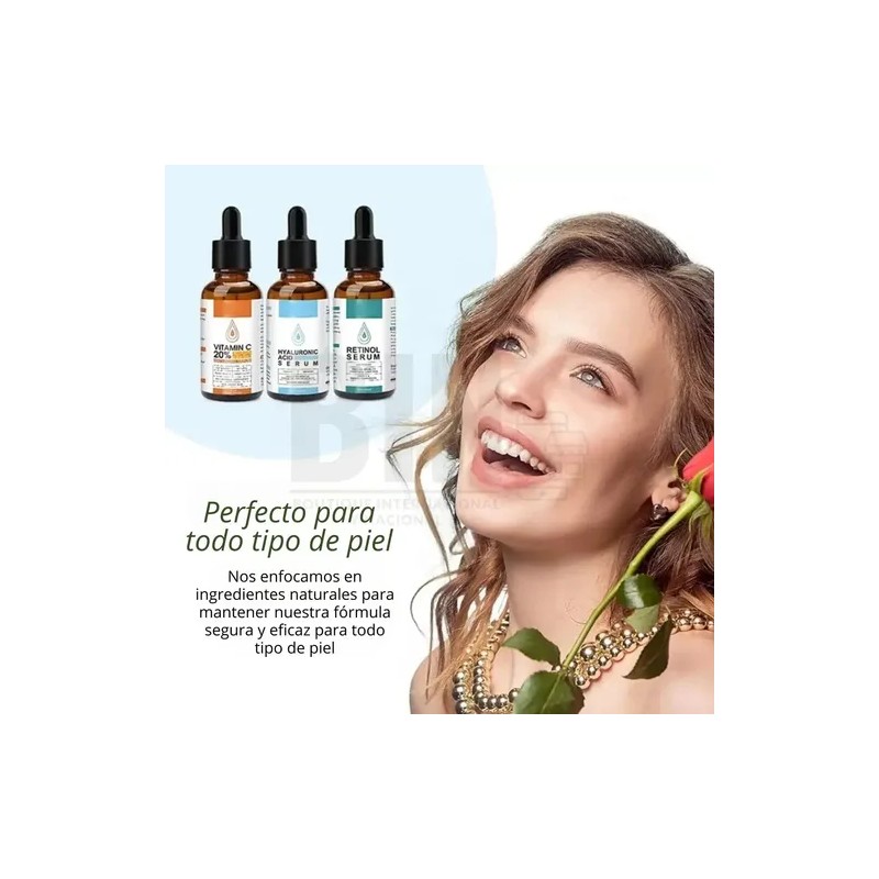 Serums Vitamina C + Retinol + Ácido Hialurónico | Kit