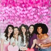 205Ft Hot Pink Heart Tissue Paper Streamer Big Love Heart