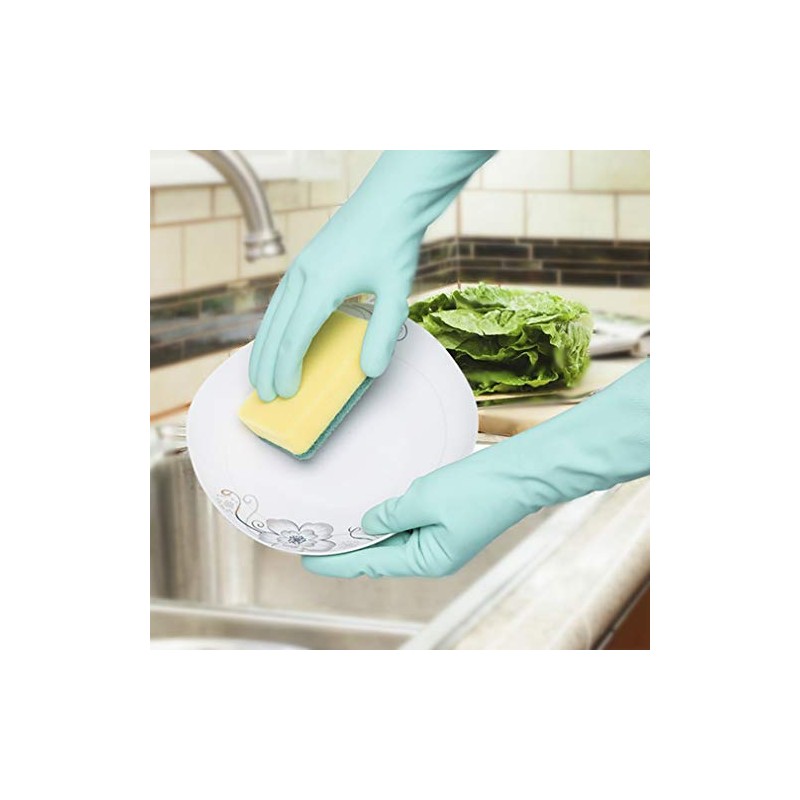 KENID Rubber Gloves, Household Kitchen Gloves, For Laundry, Medium Thick,
