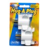 Hug-A-Plug Grounded Right Angle Adapter Plug - Twin Pack White