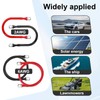 Nicholaus 6AWG 19.7-Inch (50cm) Battery Cable Set (1 Positive &