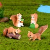 Loutas bowdee Loutas bowdee 25 Pcs Miniature Squirrel Figurines Set
