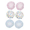 OATIPHO 6Pcs Shower Caps Durable Bathing Hats for Hair Reusable