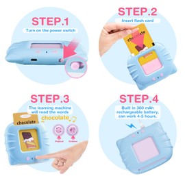 TimingSXD 192 Cards ABC Number Flash Cards for Toddlers,Autism Toys,Speech Therapy Toys,Educational Learning Toys for 2-4 Year Old,Tater Tots Pocket Vocabulary Toy,Gift for Preschool Boys Girls