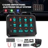Unbranded RGB 12 Gang Switch Panel ON/OFF LED Light Bar