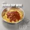 BUNDOK SHERA Cup Wide BD-584 Stainless Steel Dish Type Diameter