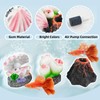 WishLotus Mini Volcano Aquarium Bubbler Decorations, Resin Fish Tank Decorations