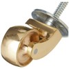 Merriway® BH01574 Brass Castor Caster Wheel, Screw In Type -