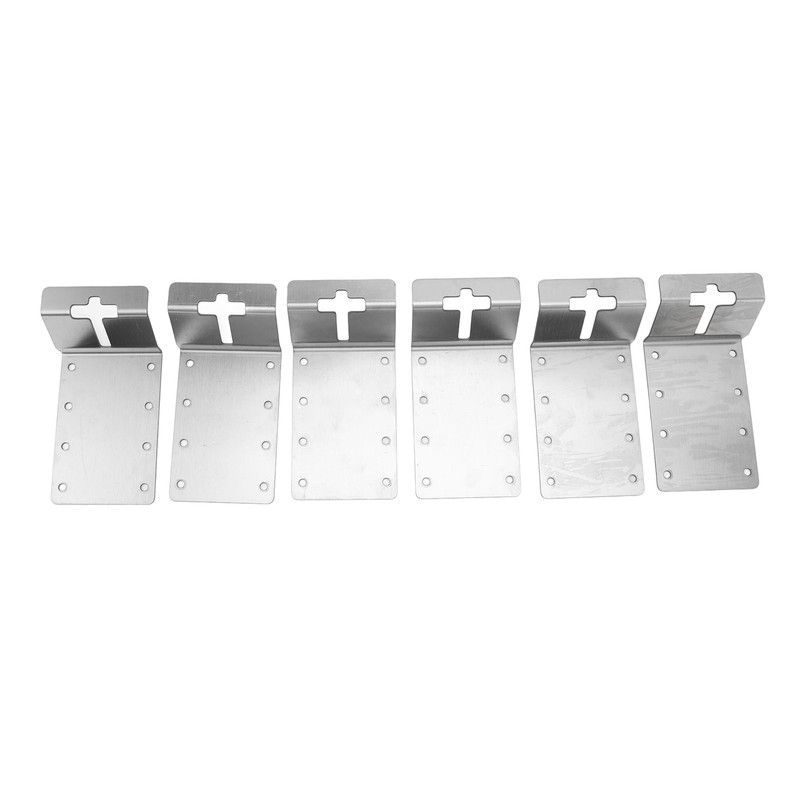 6PCS T Post Bracket 3 Inch Heavy Duty Carbon Steel