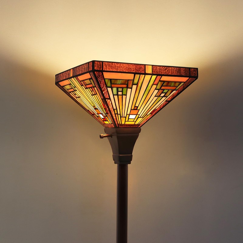 Capulina Tiffany Lamp Shade 12 Inches Wide Accessories Replacement Amber