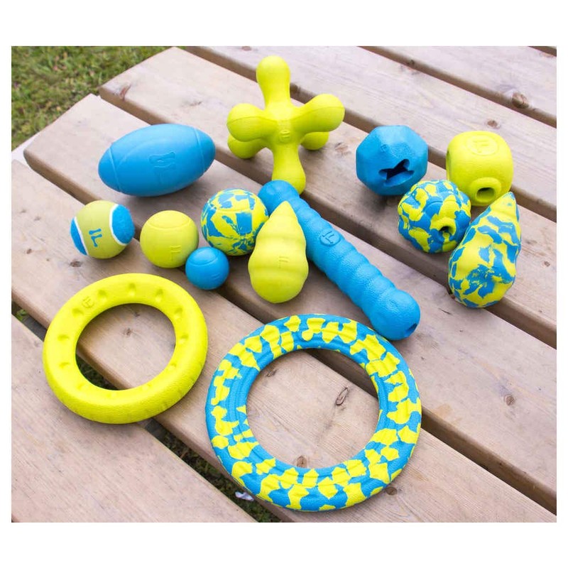 Foaber Bounce Dog Toy, Medium, Green