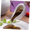 Ciieeo 1 Set Ceramic Gravy Boat with Saucer Versatile Sauce