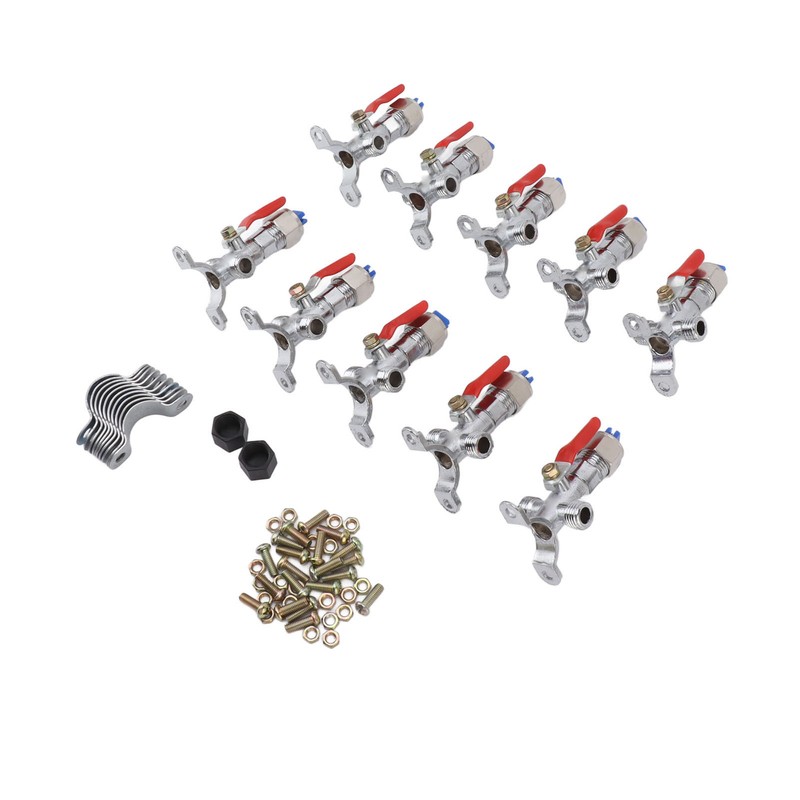 10PCS Atomizing Spray Nozzle Set Zinc Alloy Agricultural Plant Water
