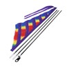 AlveyTech Multicolor Sail Flag for Bikes & Scooters (Rainbow) -