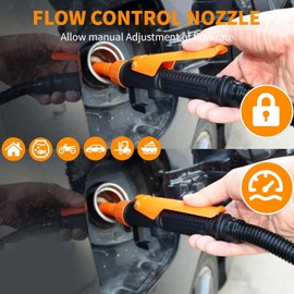 Upgrade Portable Power Battery Pump, Battery Operated Electric Siphon Pump Water Transfer Pump, Easy to Use Manual Portable Fuel Pump and on-Spill Design Transfer Pump for Fuel, Diesel, Water Transfer