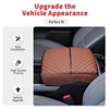 SQQP PU Leather Center Console Cover Armrest Cushion Fit for