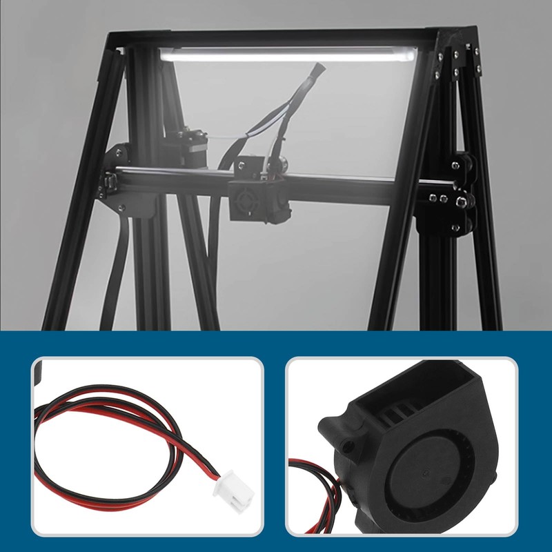 ECSiNG 4pcs Cooling Fan of 4020 for 3D Printers Blowers