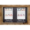 Boho Rainbow Birthday Charts- Laminated 14x19.5 - Classroom Posters and
