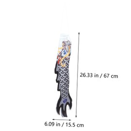 Ipetboom Decorative Dragon Windsock Flag Weatherproof Hanging Outdoor Ornament for Garden Decor Satin Material Unique Dragon Pattern Eye-catching Seasonal Decoration