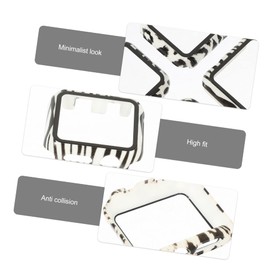 Gatuida 20pcs Tempered Screen Protector Case for Full Bumper Cover Precise Cutouts Easy Installation Compatible Leopard Cow Zebra Patterns