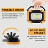 Tekstap LED Work Light Rechargeable, 30W 2000LM Portable Waterproof Rechargeable