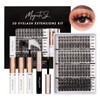 Individual Eyelashes 192PCS DIY Lashes Extension Kit with Lash Bond