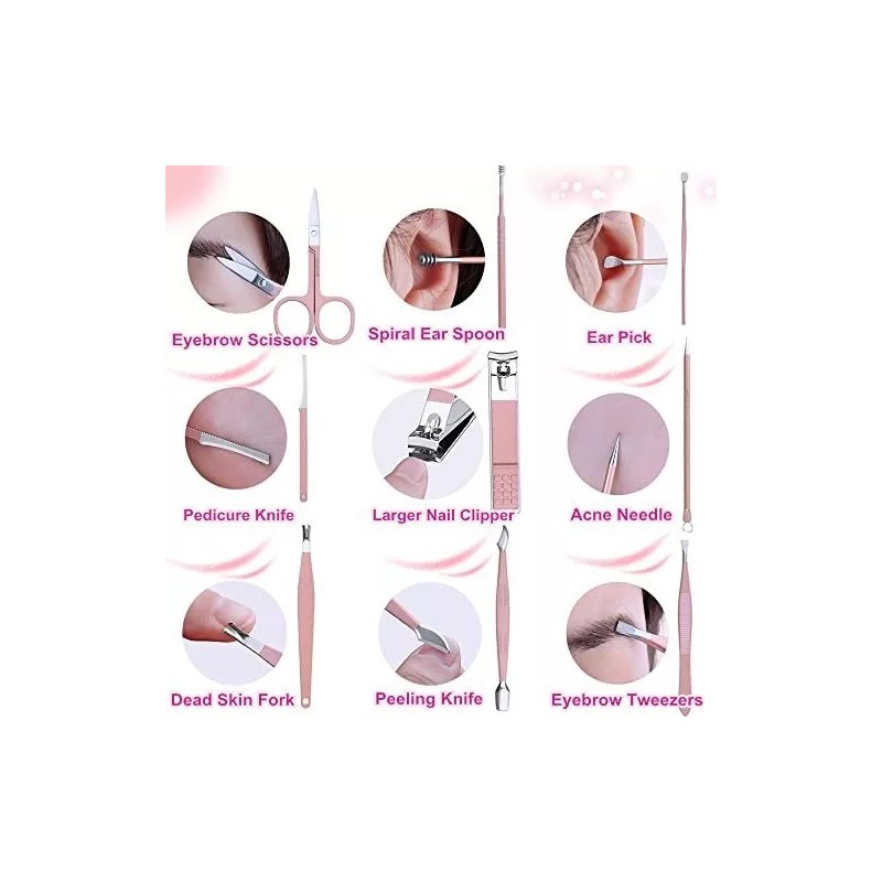 Shicen Set De Manicura Shicen, Kit De Cortaúñas Profesional, Pedicu