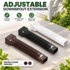2-Pack Adjustable Downspout Extensions to Help Prevent Water Pooling Around