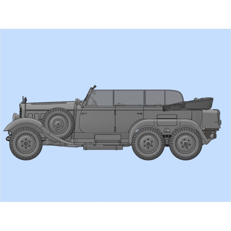 ICM 1/35 ドイツ軍 G4高官用乗用車 1939年 withフィギュア プラモデル 35531