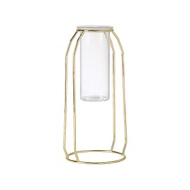 Single STEM VASE W/Gold Trim 9.25IN - Home Decor - 1 Piece