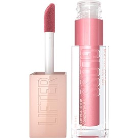 Maybelline New York Lifter Gloss Brillo de labios maquillaje con ácido hialurónico, hidratante, alto brillo, labios hidratados, labios de aspecto más 