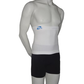 Girdle Shaping and containment body band for man (White, L/XL)