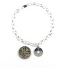 925 Sterling Silver Compass Bracelet - Gift Boxed - Size