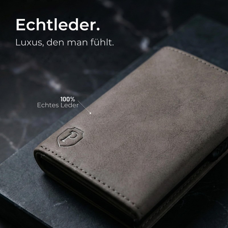 premitem Men's Small Mini Wallet Slim Wallet with Coin Compartment