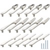 CENDGOOD Cabinet Door Pulls Tableware Handles Spoon Knife Fork Shape