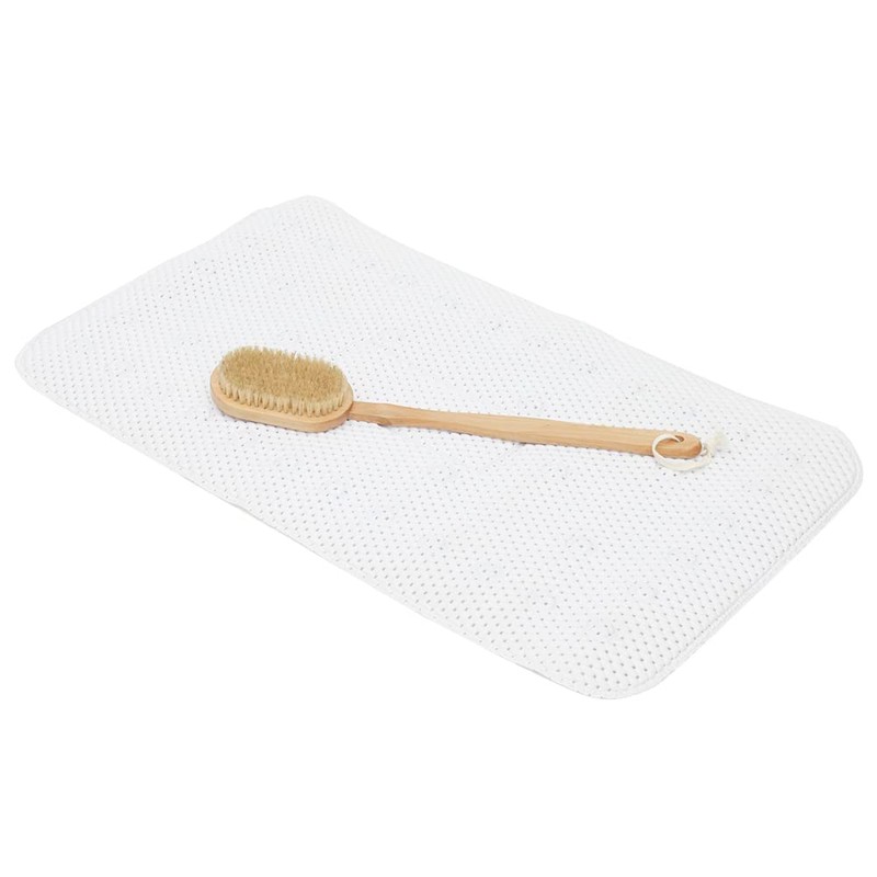 Home Basics Bath Mat, White