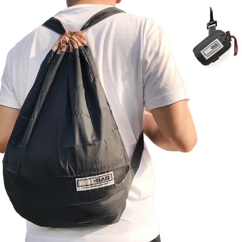 [Bag-Bag] Foldable Waterproof Backpack Black, Black--Backpack