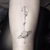Tatuajes Temporales Impermeable Mujer Flor Duradera Loto Negro Pegatina Tatuaje