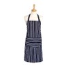 Butchers Stripe Adult Apron Long, Navy