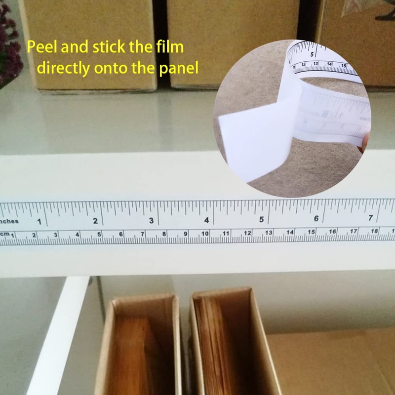 Self-Adhesive Tape Measure Sticky Measuring Tape Workbench Ruler Adhesive Table