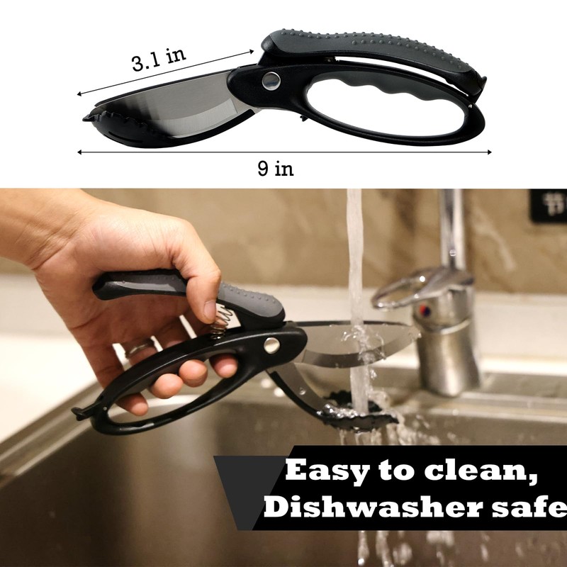 ALEXPHY Salad Scissors with Double Blades, Lettuce Chopper for Chopped