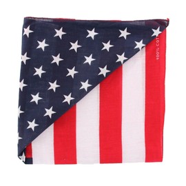 Pack of 12 Pcs Men Women American Flag bandanas Scarves Face Neck Scarves Headwear