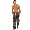 INSIGNIA 2 Pack Mens Fleece Check Pyjamas Lounge Pants Bottoms