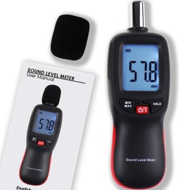 Yiko Sound Level Meter – Digital Portable Volume Meter – 35 dB to 130 dB with LCD Display with Backlight – Noise Meter – Max/Min Data Storage, for DIY Shops