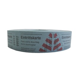 Wolf & Appenzeller 501007-1000 Eintrittskarten, fortlaufend nummeriert, blau