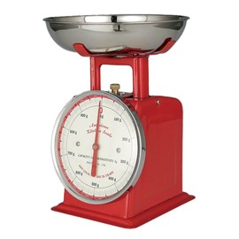 Dulton BSK8603 Diet Scale, 3.5-4.9 oz (100-126,500 g), Red, Body: Steel, Plate: Stainless Steel, China