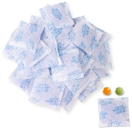 Lens-Aid Silica Gel Bag Desiccant Regenerable with Indicator as Desiccant Pack for Electronics, Jewellery, Filament, Food, 10 g, Pack of 30