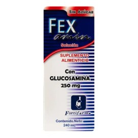 Fex Amin Suplemento 240 Ml Cglucosamina Fortifarma Sabor Sin Sabor                                                                                    
