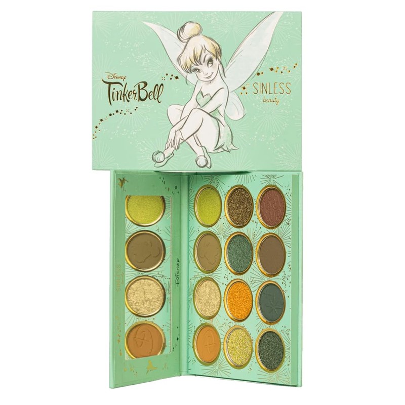 Paleta de Sombras Tinker Bell de Sinless Beauty, 12 Tonos,